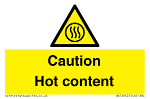Caution Hot content